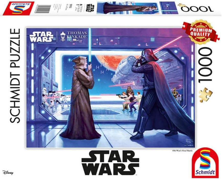 Schmidt Spiele 59953, Star Wars, Obi Wan's Final Battle, 1.000 Teile Puzzle