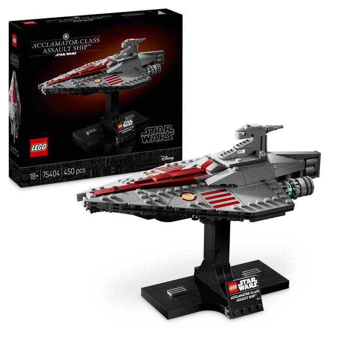 LEGO Star Wars 75404 Assault Ship der Acclamator-Klasse aus Angriff der Klonkrieger - Sternenschiff zum Sammeln, Bauen und Ausstellen