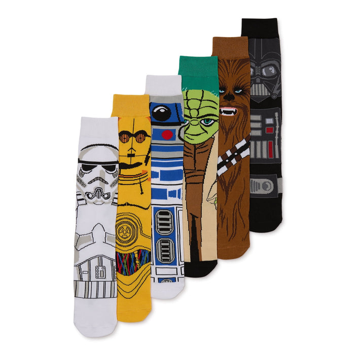 Star Wars Men's Socks, 6-Pack (Größe 40-46)