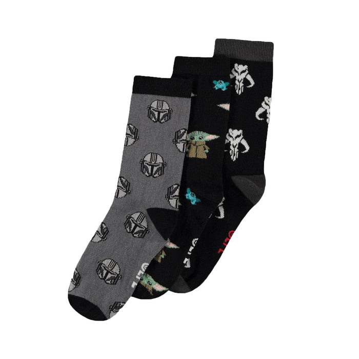 Star Wars The Mandalorian Socken 3er-Pack Three Icons