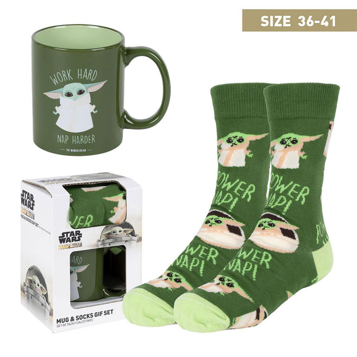 Star Wars: The Mandalorian Tasse und Socken Set Grogu 36-41