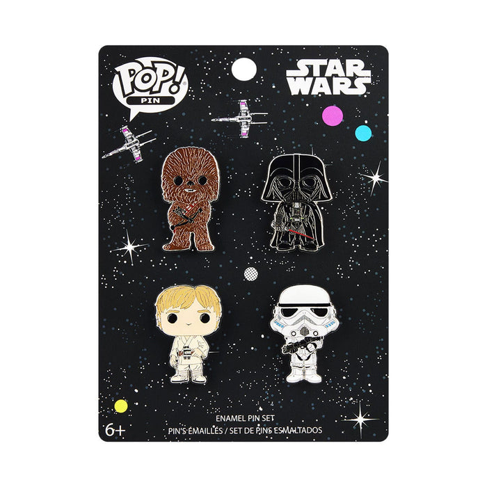 Star Wars POP! Pin Ansteck-Pins 4er-Set 4 cm