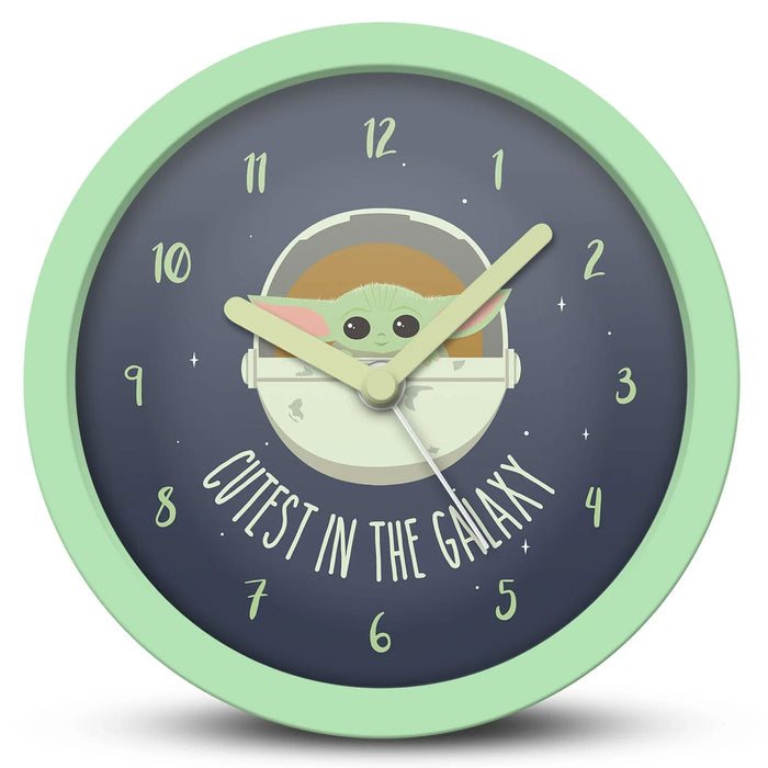 Star Wars The Mandalorian Schreibtischuhr Cutest in the Galaxy