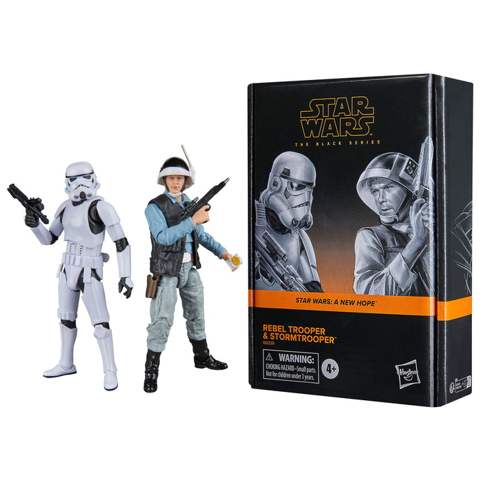 Star Wars Episode IV Black Series Actionfiguren 2er-Pack Rebel Trooper & Stormtrooper 15 cm