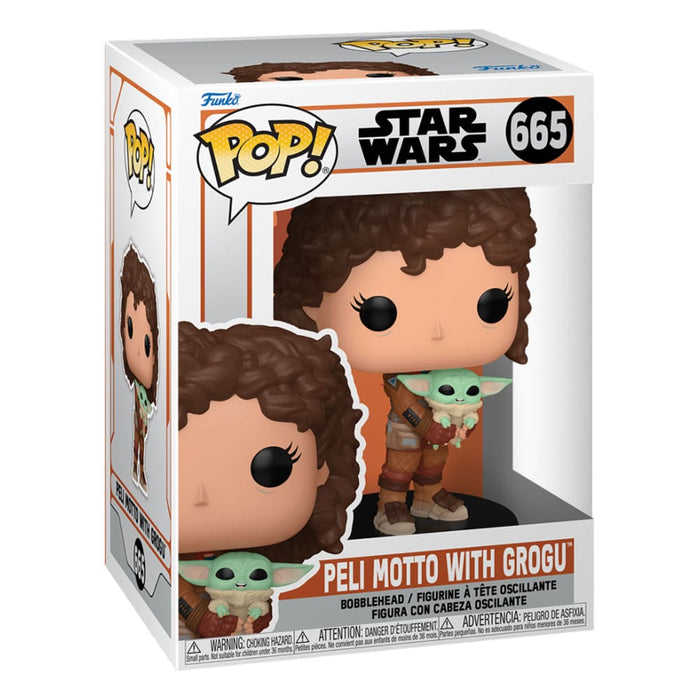 Star Wars The Mandalorian POP! Vinyl Figur Peli Motto with Grogu 9 cm