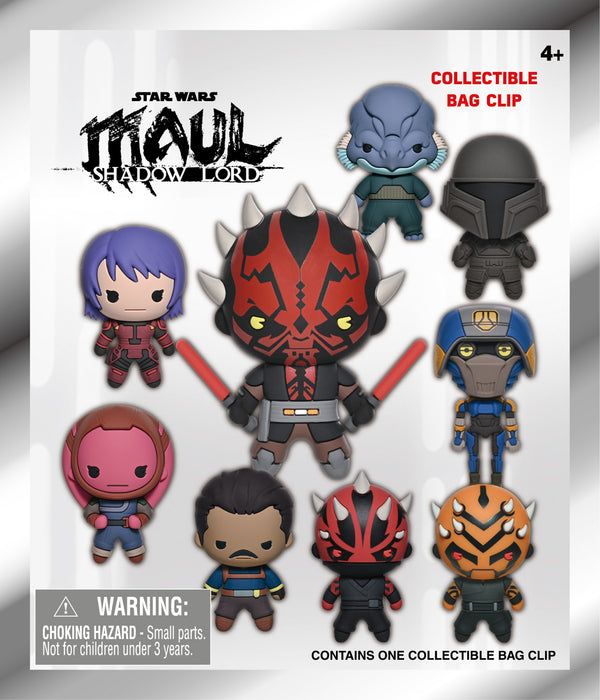Star Wars: Maul - Shadow Lord 3D PVC-Taschenanhänger Serie 1 Display