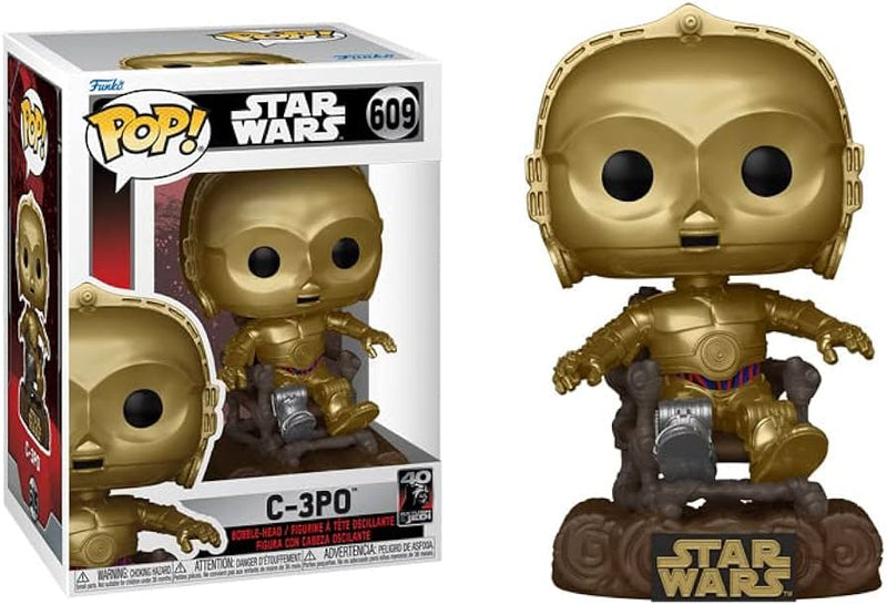 Star Wars Return of the Jedi 40th Anniversary POP! Vinyl Figur C-3PO in chair 9 cm