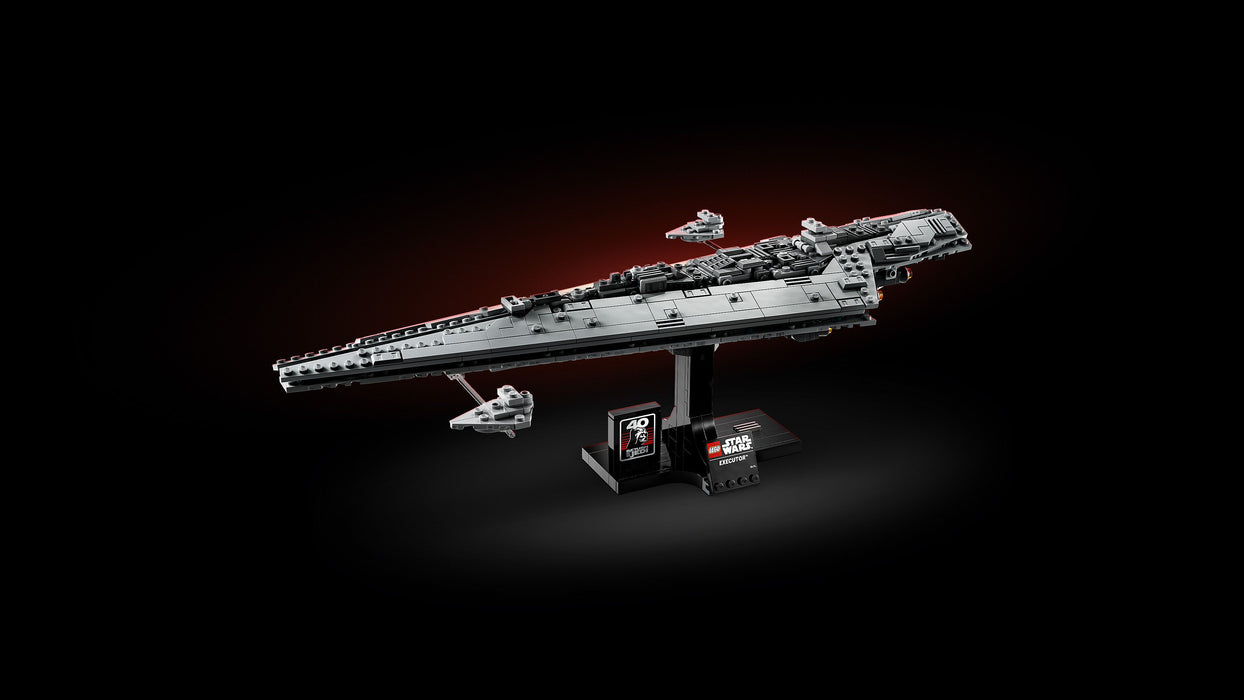 LEGO Star Wars 75356 Supersternzerstörer Executor™ – Raumschiff-Modell für Erwachsene mit Display-Ständer und Namensschild