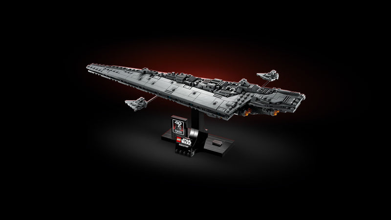 LEGO Star Wars 75356 Supersternzerstörer Executor™ – Raumschiff-Modell für Erwachsene mit Display-Ständer und Namensschild