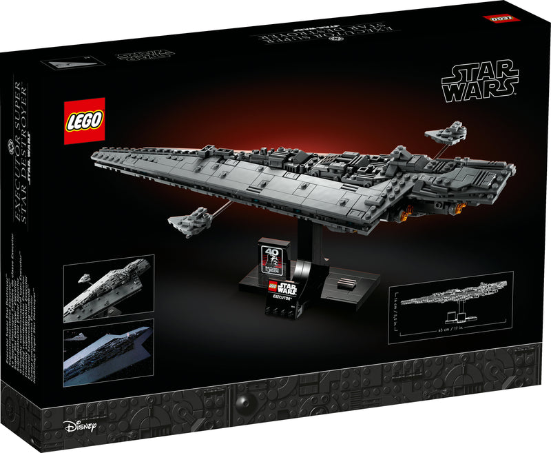 LEGO Star Wars 75356 Supersternzerstörer Executor™ – Raumschiff-Modell für Erwachsene mit Display-Ständer und Namensschild