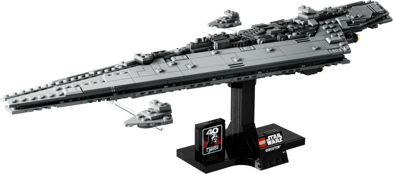 LEGO Star Wars 75356 Supersternzerstörer Executor™ – Raumschiff-Modell für Erwachsene mit Display-Ständer und Namensschild
