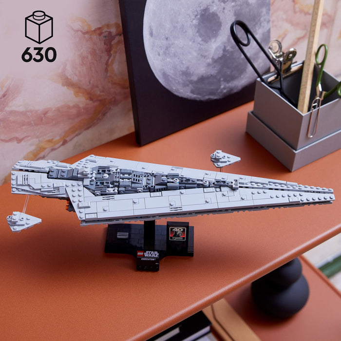 LEGO Star Wars 75356 Supersternzerstörer Executor™ – Raumschiff-Modell für Erwachsene mit Display-Ständer und Namensschild