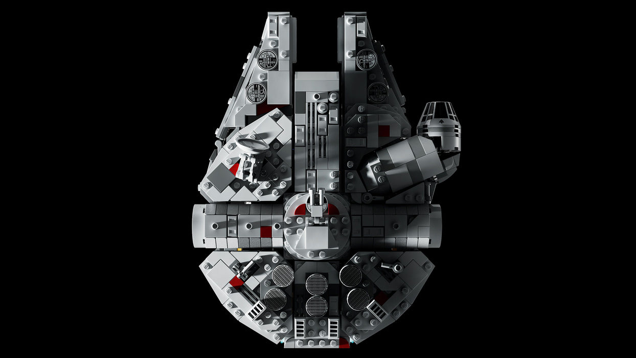 LEGO Star Wars 75375 Millenium Falke – Raumschiff-Modell für Erwachsene mit Display-Ständer und Namensschild