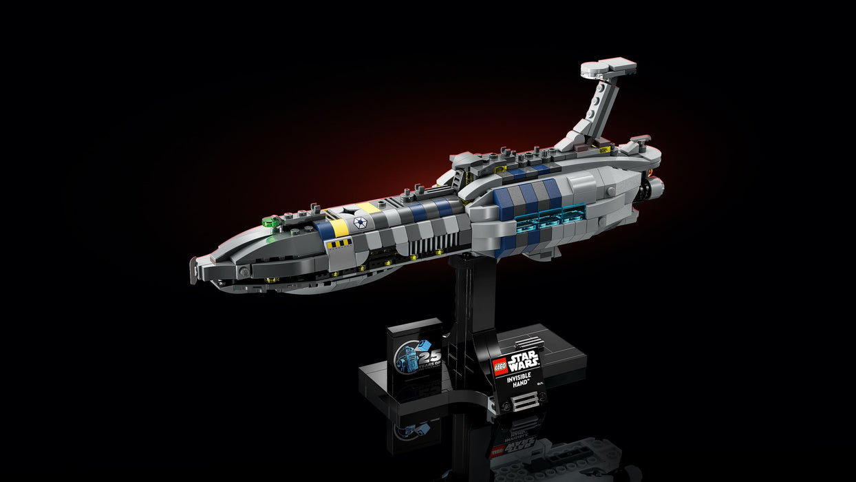 LEGO Star Wars 75377 Invisible Hand™  - Raumschiff-Modell für Erwachsene mit Display-Ständer und Namensschild