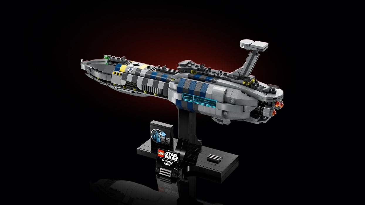 LEGO Star Wars 75377 Invisible Hand™  - Raumschiff-Modell für Erwachsene mit Display-Ständer und Namensschild