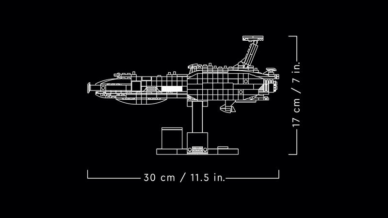 LEGO Star Wars 75377 Invisible Hand™  - Raumschiff-Modell für Erwachsene mit Display-Ständer und Namensschild
