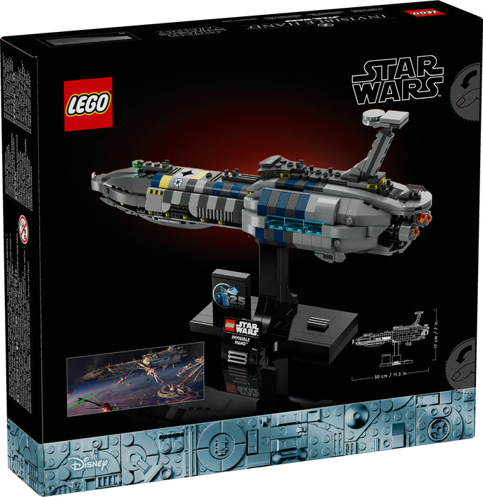 LEGO Star Wars 75377 Invisible Hand™  - Raumschiff-Modell für Erwachsene mit Display-Ständer und Namensschild
