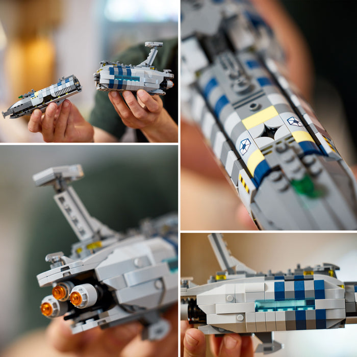 LEGO Star Wars 75377 Invisible Hand™  - Raumschiff-Modell für Erwachsene mit Display-Ständer und Namensschild
