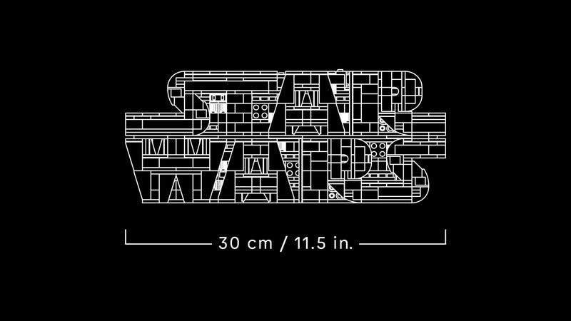 75407 Star Wars™ Logo aus LEGO Steinen - Baubares LEGO STAR WARS Logo
