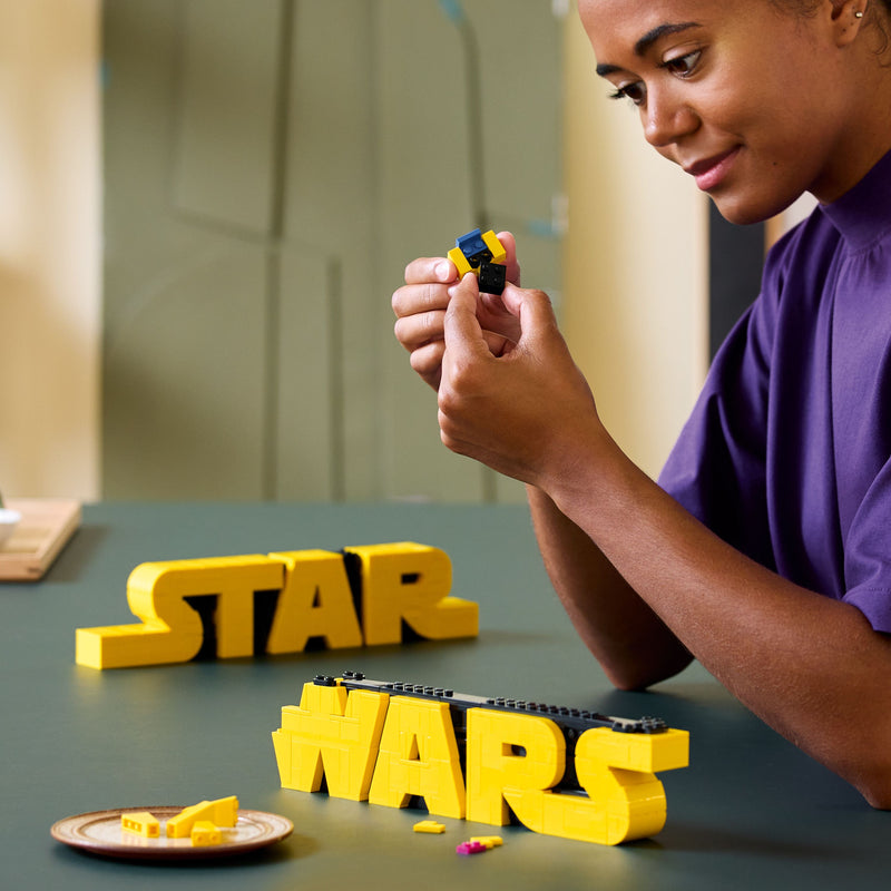 75407 Star Wars™ Logo aus LEGO Steinen - Baubares LEGO STAR WARS Logo