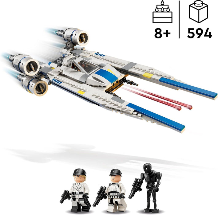 LEGO Star Wars 75399 Rebel U-Wing Starfighter - Spielzeug mit Schwenkflügelfunktion & 3 Minifiguren inkl. Cassian Andor & K-2SO Droidenfigur - Geschenk für Jungen ab 8 Jahren & Andor Staffel 2 Fans