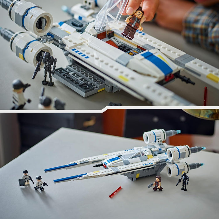 LEGO Star Wars 75399 Rebel U-Wing Starfighter - Spielzeug mit Schwenkflügelfunktion & 3 Minifiguren inkl. Cassian Andor & K-2SO Droidenfigur - Geschenk für Jungen ab 8 Jahren & Andor Staffel 2 Fans