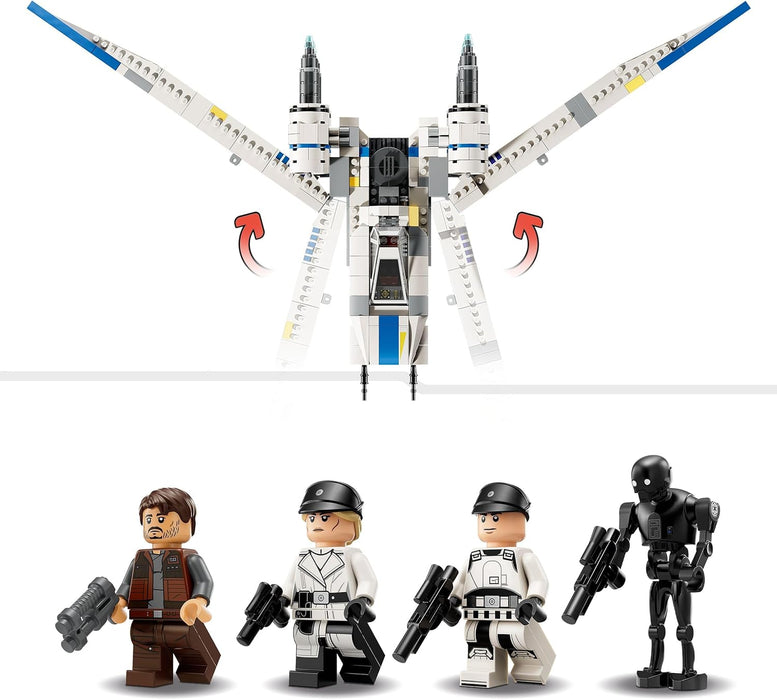 LEGO Star Wars 75399 Rebel U-Wing Starfighter - Spielzeug mit Schwenkflügelfunktion & 3 Minifiguren inkl. Cassian Andor & K-2SO Droidenfigur - Geschenk für Jungen ab 8 Jahren & Andor Staffel 2 Fans