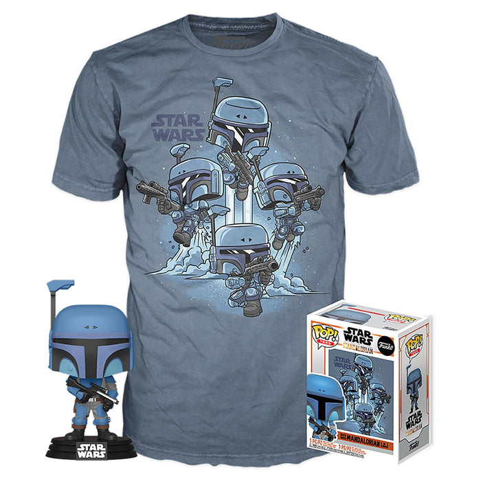 Star Wars The Mandalorian POP! & Tee Vinyl Figur & T-Shirt Set The Mandalorian Größe L