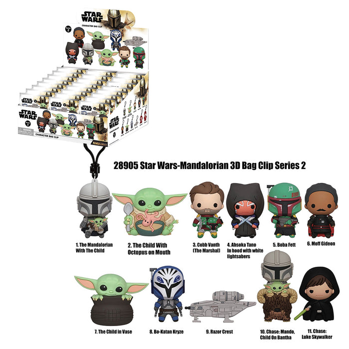 Star Wars Mandalorian 3D PVC-Taschenanhänger Series 2