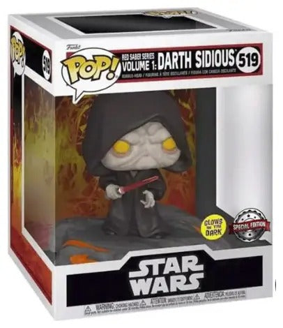 Star Wars POP! Deluxe Vinyl Figur Red Saber Series Volume 1 Darth Sidious 9 cm