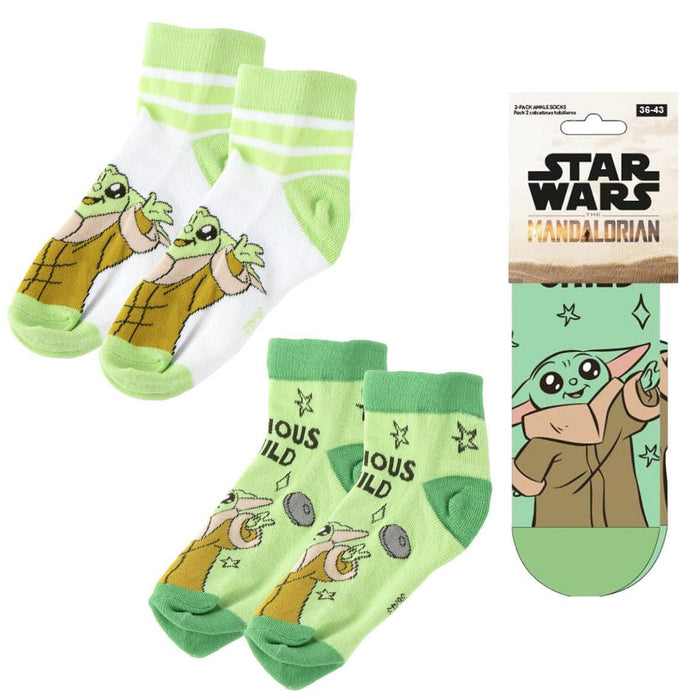 Star Wars The Mandalorian Knöchelsocken 2-er Pack 38-45