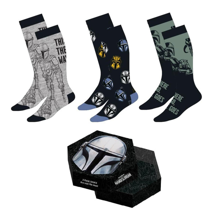 Star Wars: The Mandalorian Socken 3er-Pack Mandalorian 38-45