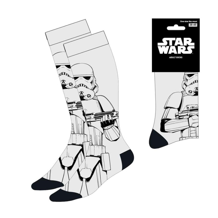 Star Wars Socken Stormtrooper 38-45 - weiß