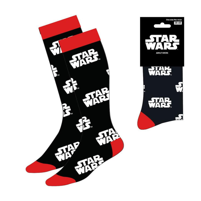 Star Wars Socken Logo 38-45 - rot