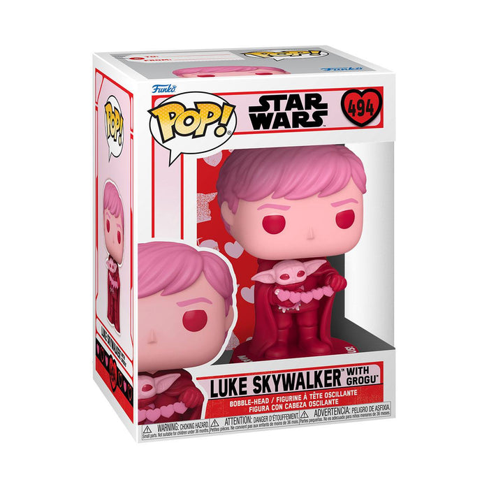 Star Wars Valentines POP! Star Wars Vinyl Figur Luke & Grogu 9 cm