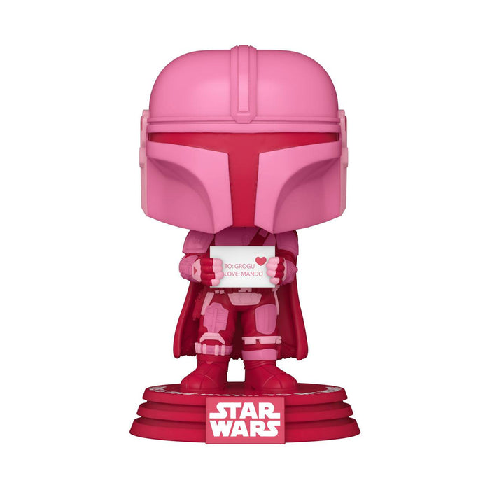 Star Wars Valentines POP! Star Wars Vinyl Figur The Mandalorian 9 cm