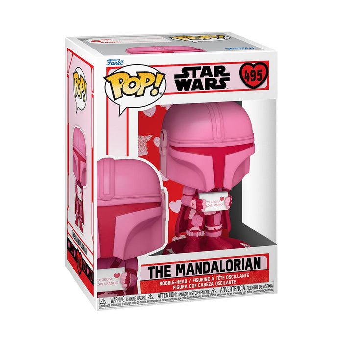 Star Wars Valentines POP! Star Wars Vinyl Figur The Mandalorian 9 cm