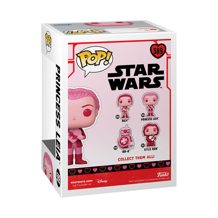 Star Wars Valentines POP! Star Wars Vinyl Figur Leia 9 cm