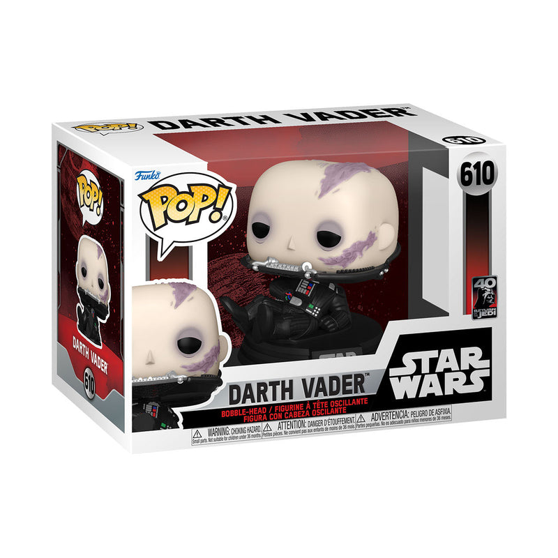 Star Wars Return of the Jedi 40th Anniversary POP! Vinyl Figur Vader (Unmasked) 9 cm