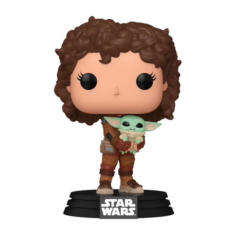 Star Wars The Mandalorian POP! Vinyl Figur Peli Motto with Grogu 9 cm