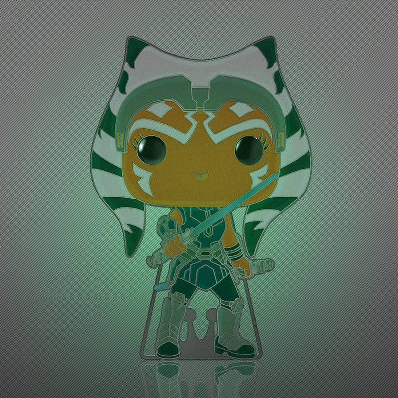 Star Wars Clone Wars Loungefly POP! Pin Ansteck-Pin Ahsoka (Glow-in-the-Dark) 10 cm