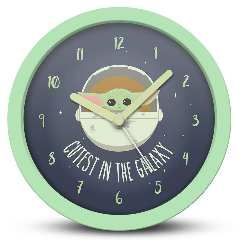 Star Wars The Mandalorian Schreibtischuhr Cutest in the Galaxy