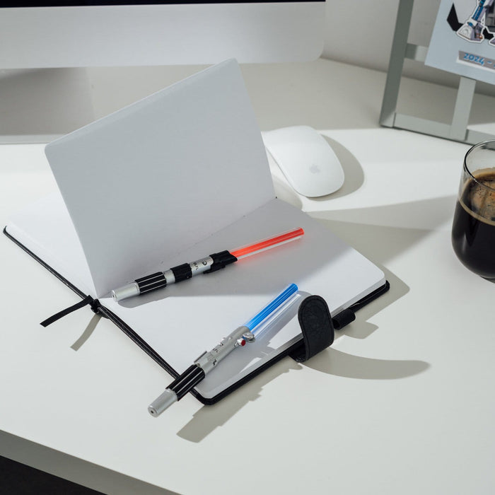 Star Wars Set mit 2 Lichtschwert-Stiften Luke Skywalker & Darth Vader