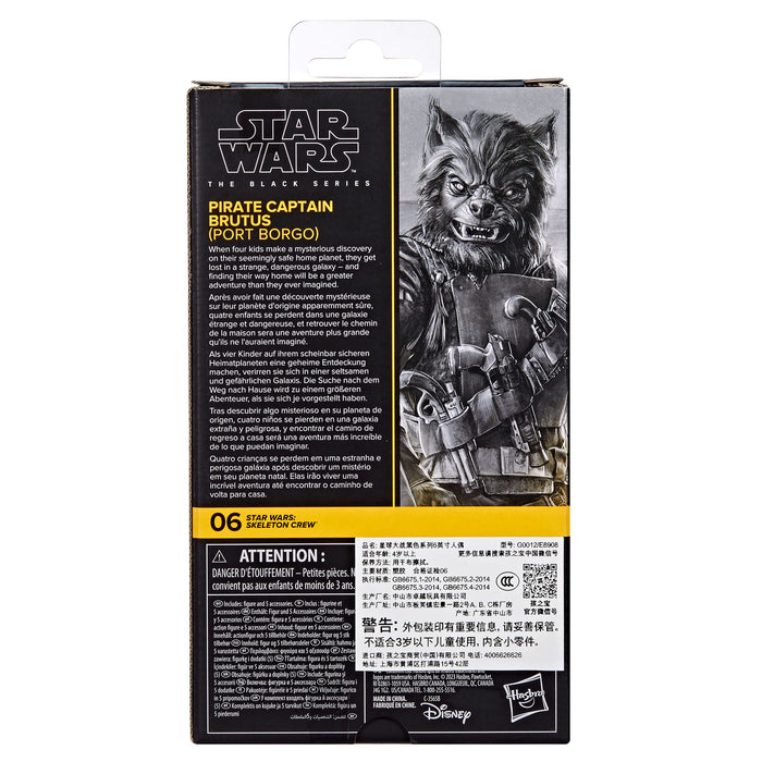 Star Wars: Skeleton Crew Black Series Actionfigur Pirate Capitaine Brutus (Port Borgo) 15 cm