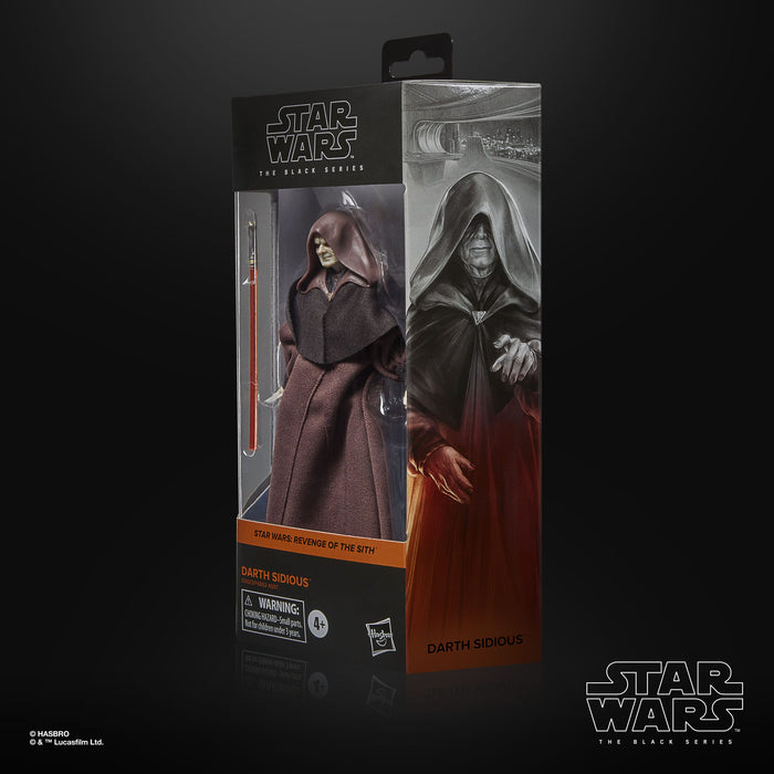 Star Wars Episode III Black Series Actionfigur Darth Sidious 15 cm