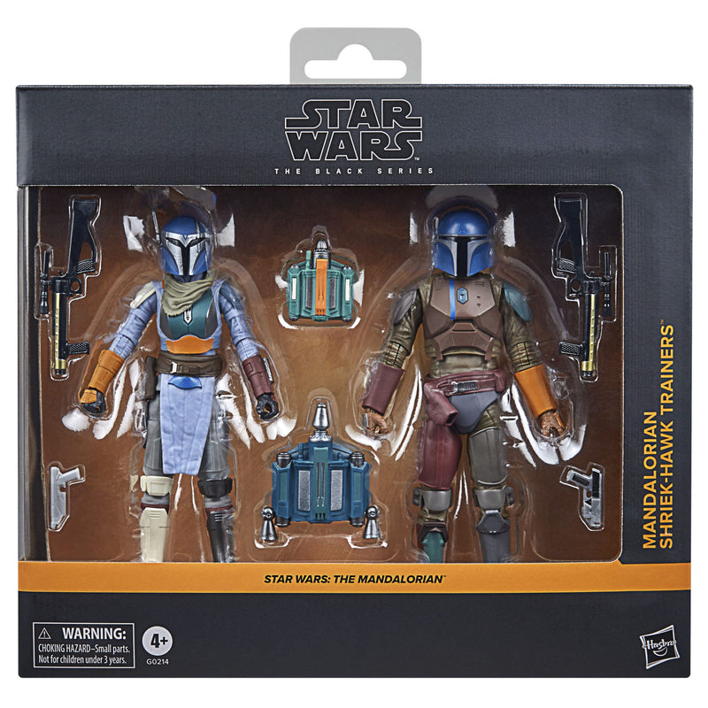 Star Wars The Mandalorian Black Series Actionfiguren 2er-Pack Mandalorian Shriek-Hawk Trainers 15 cm