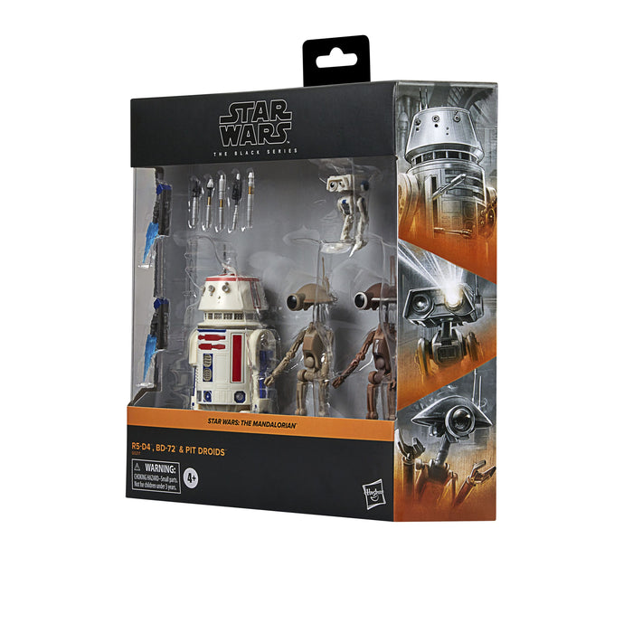 Star Wars The Mandalorian Black Series Actionfiguren 4er-Pack R5-D4, BD-72 & Pit Droids