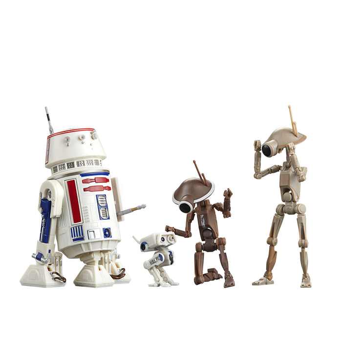 Star Wars The Mandalorian Black Series Actionfiguren 4er-Pack R5-D4, BD-72 & Pit Droids