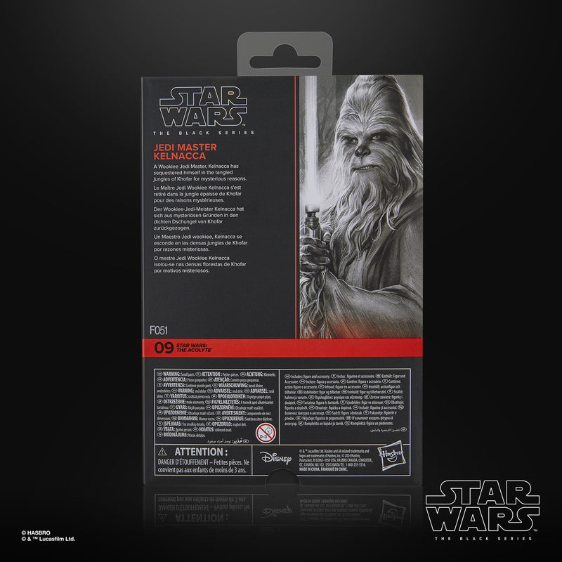 Star Wars The Acolyte Black Series Actionfigur Jedi Master Kelnacca 15 cm