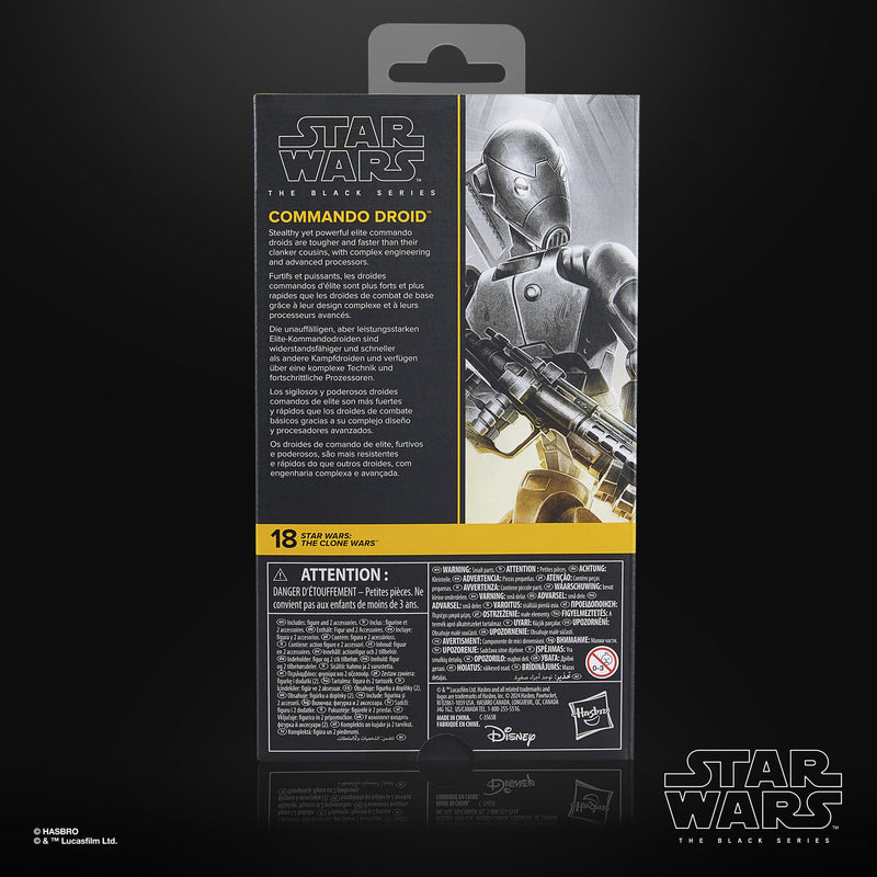 Star Wars The Clone Wars Black Series Actionfigur Commando Droid 15 cm
